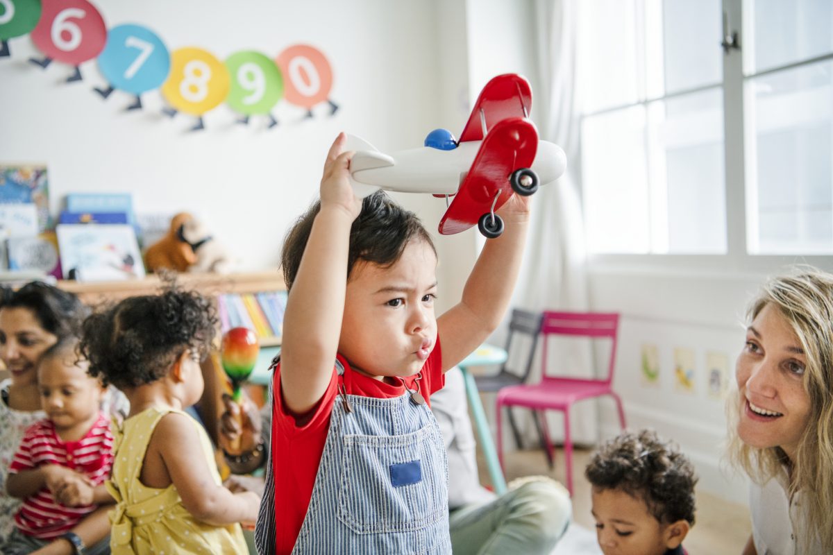 Early Years children playing at ISN